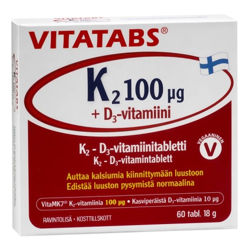 Vitatabs K2 100 µg + D3